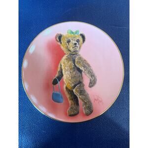 Lot of 3 Firehouse collector teddy bear plates